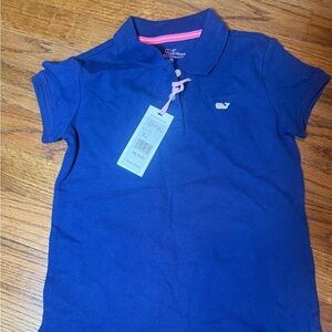 Vineyard Vines Kids Polo in Deep Blue